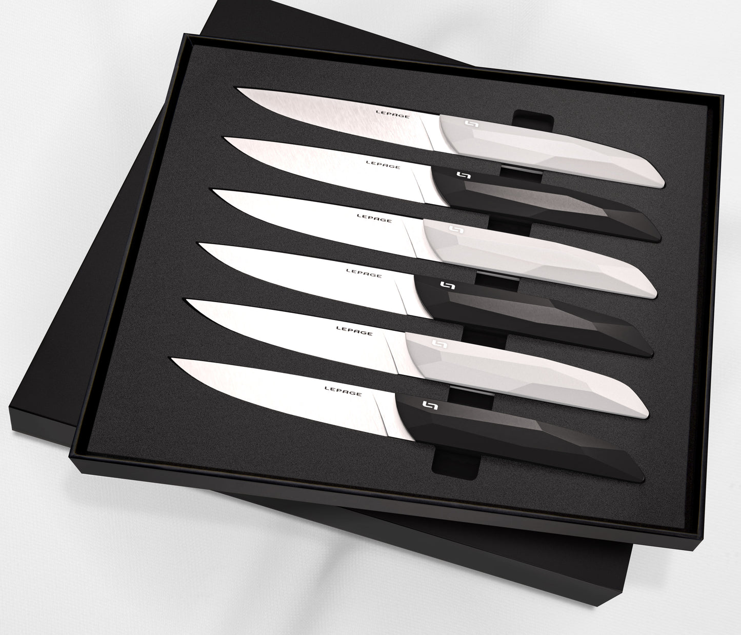 LE TABLE 55 Coffret de 6, Noir et Blanc