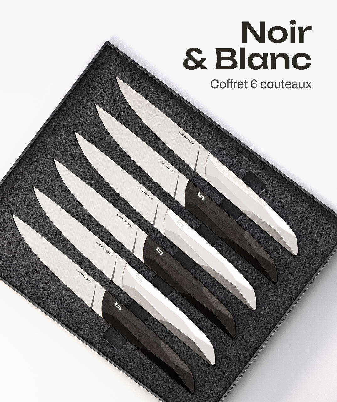 Les 55 - Noir & Blanc Satin